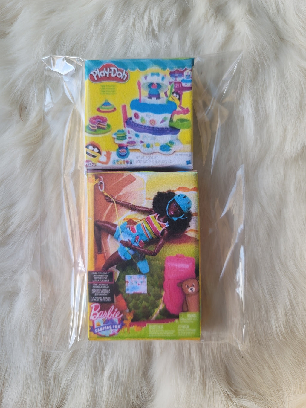 Camping Barbie and Playdough cake Mini Magnet Kit
