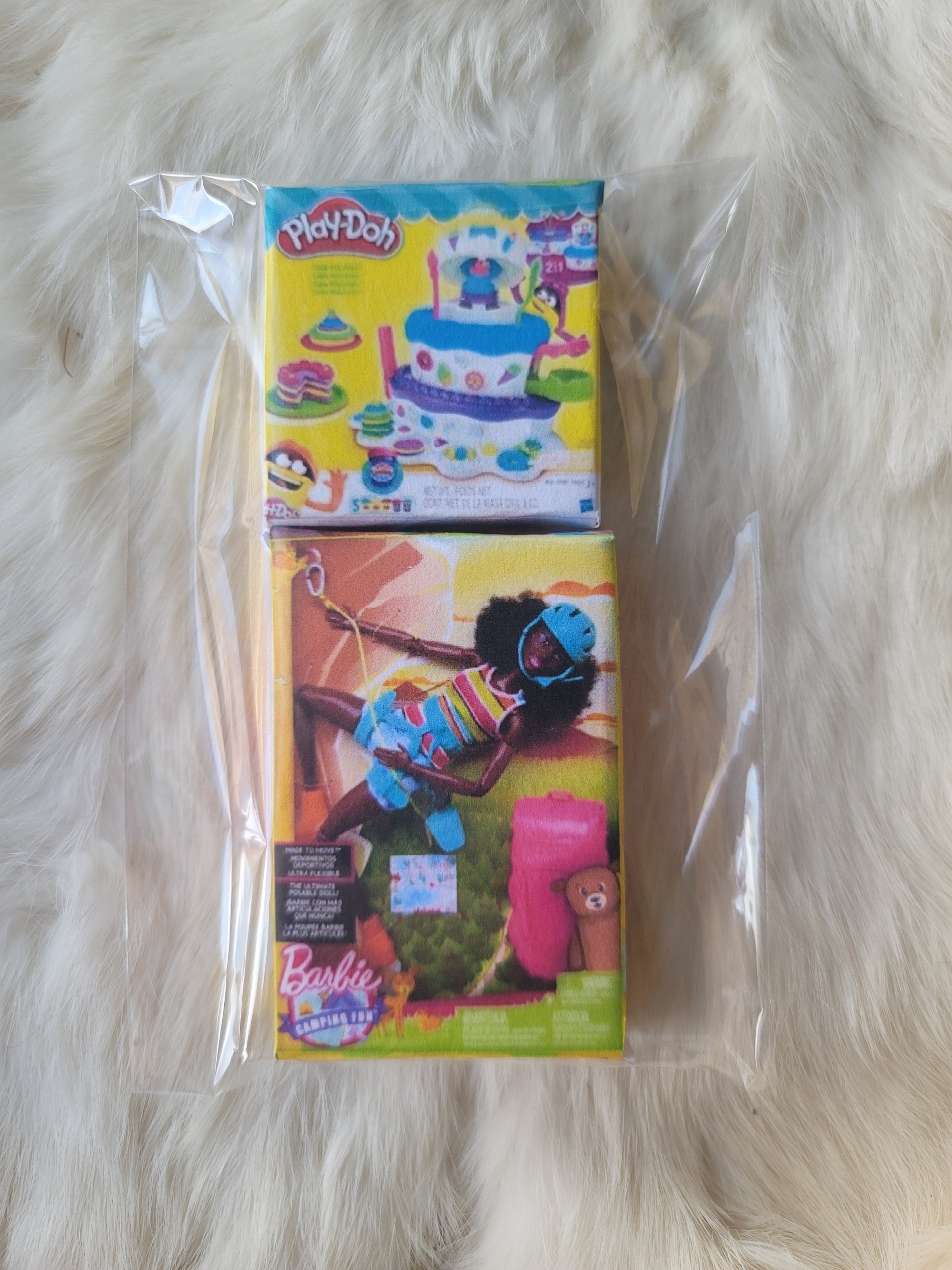 Camping Barbie and Playdough cake Mini Magnet Kit