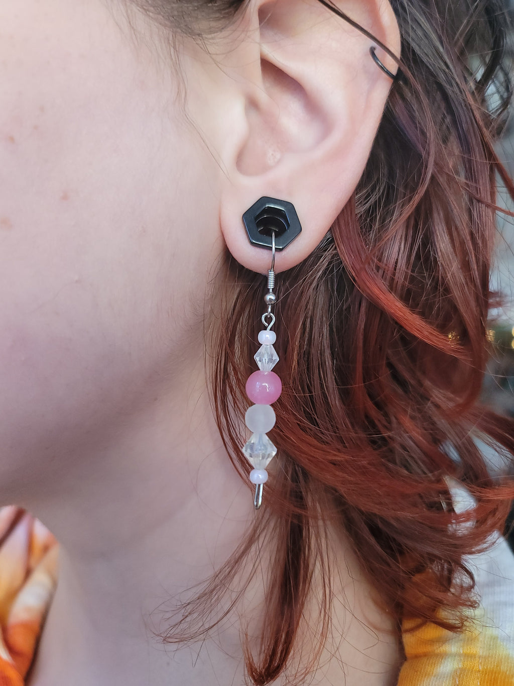 Sugar Plum Fairy Hand Beaded Earrings