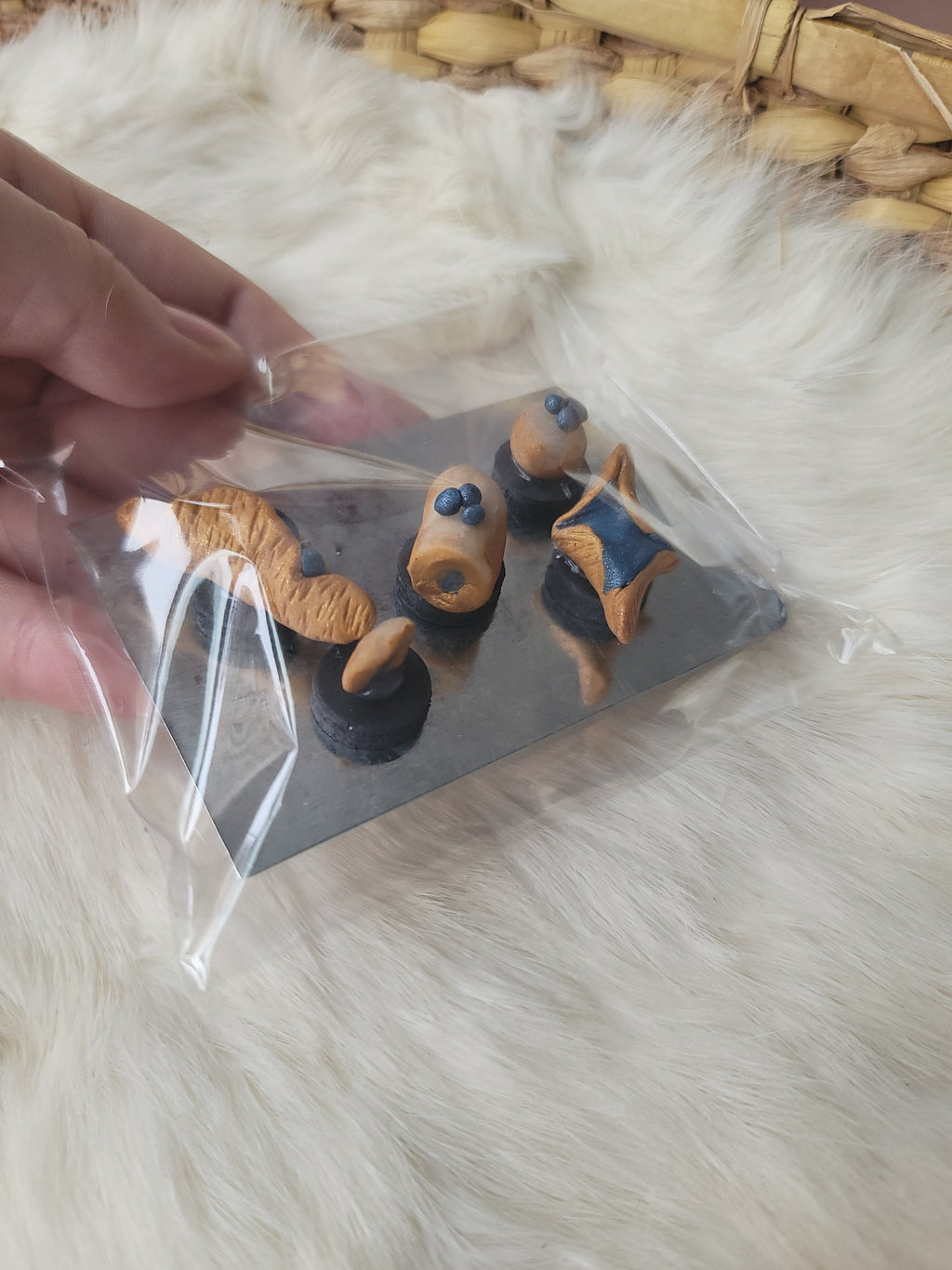 Blueberry Pastry Magnet Set