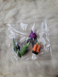 Cucumber, Zucchini, Bell Pepper, and Red Onion Produce Magnets