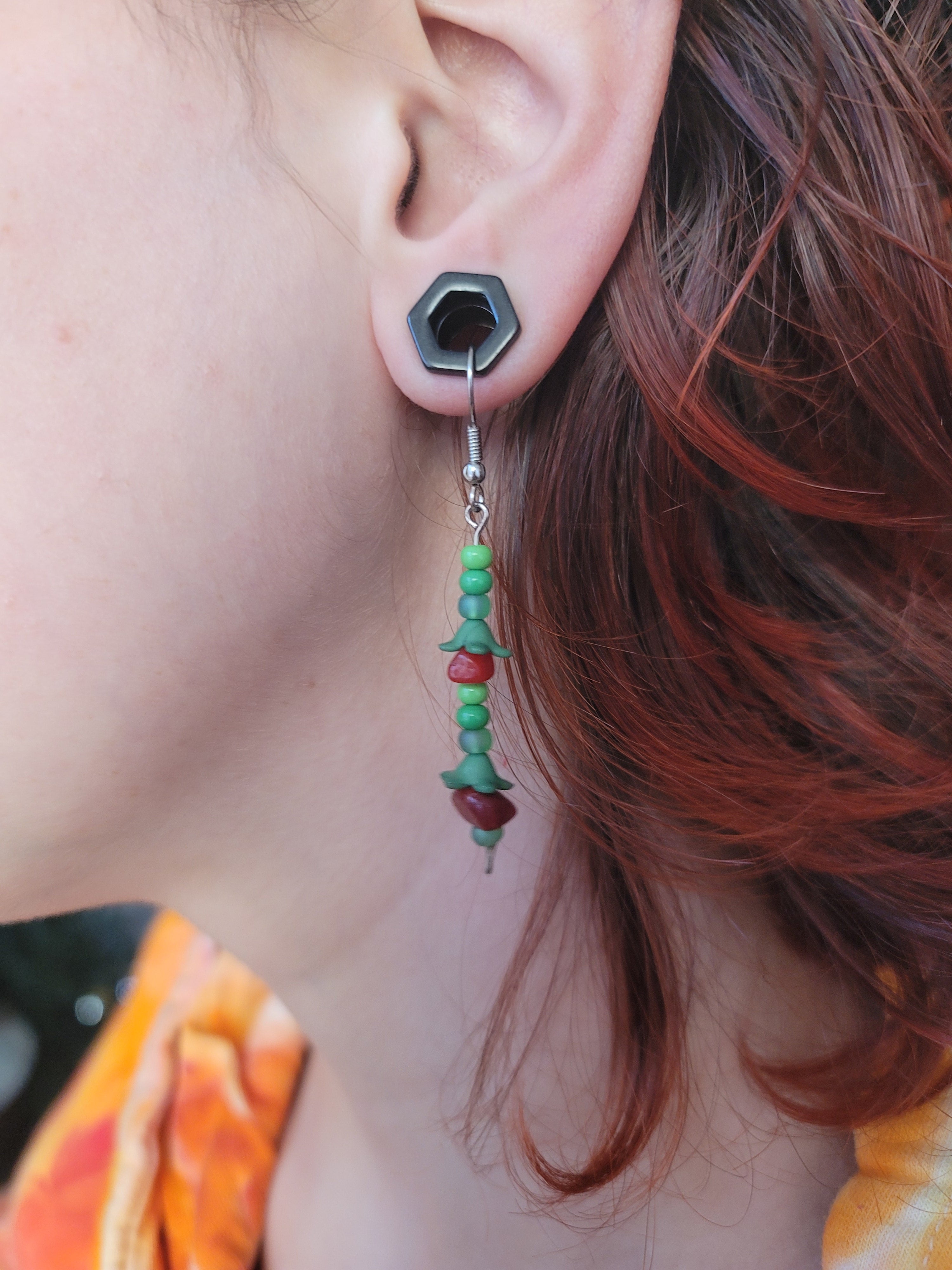 Fragolinas Hand Beaded Earrings