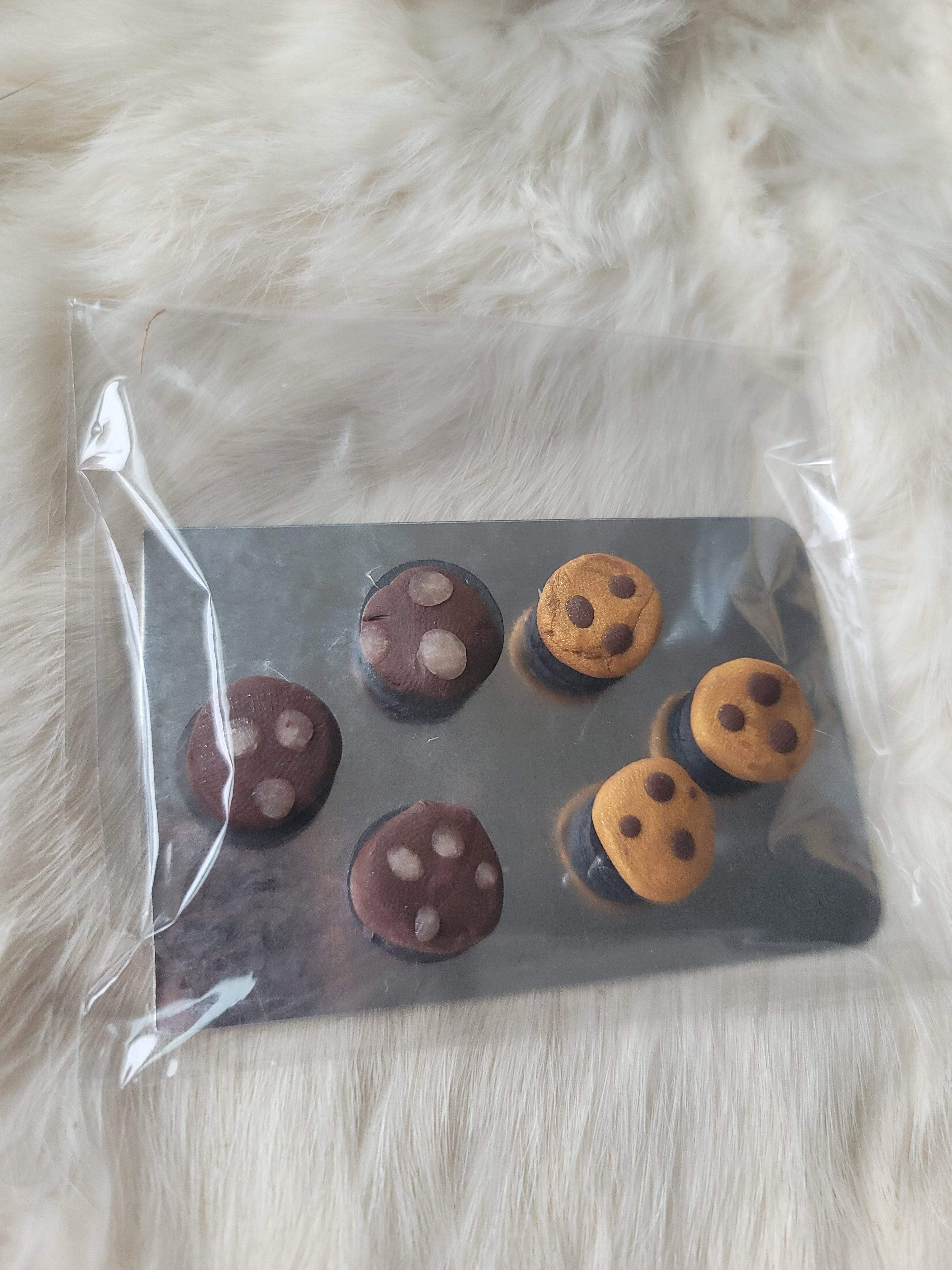 Chocolate Chip and Double Chocolate Chunk Half Dozen Cookie Magnets