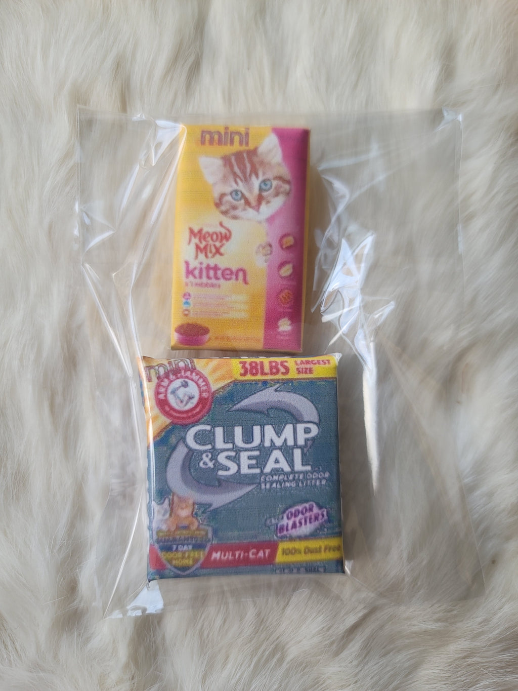 Kitten Food and Litter Mini Magnets - Shopping List Collection