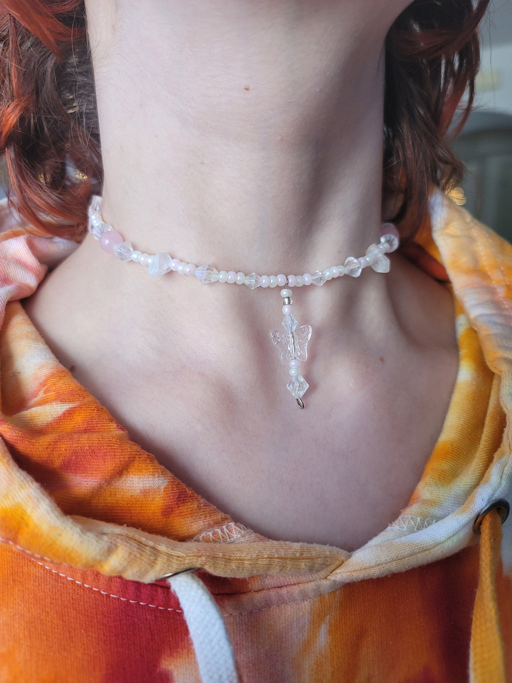 Sugar Plum Fairy Hand Beaded Necklace